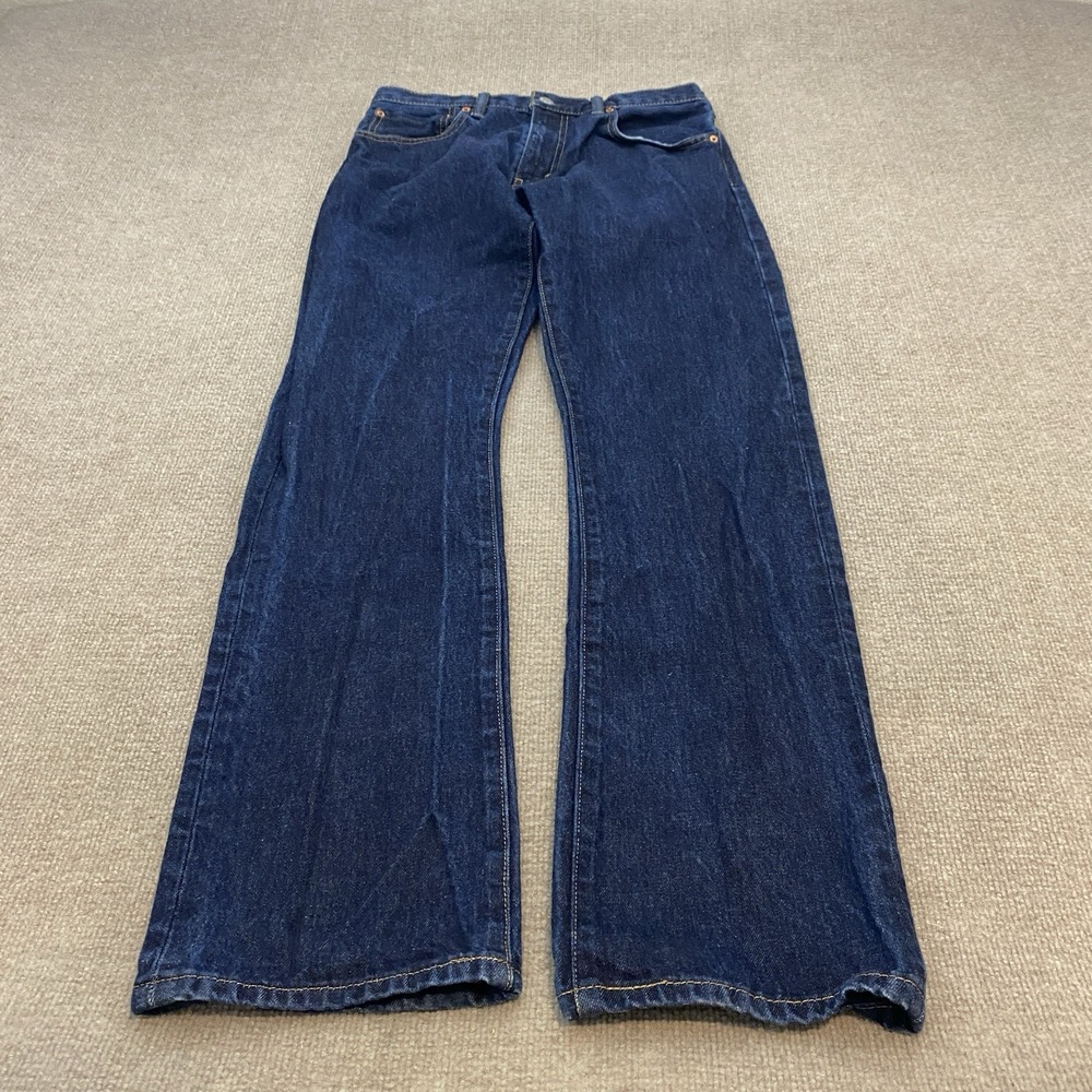 Levi's 517 Blue Jeans Mens 32x34 Dark Wash Bootcut Denim Cowboy Western USA